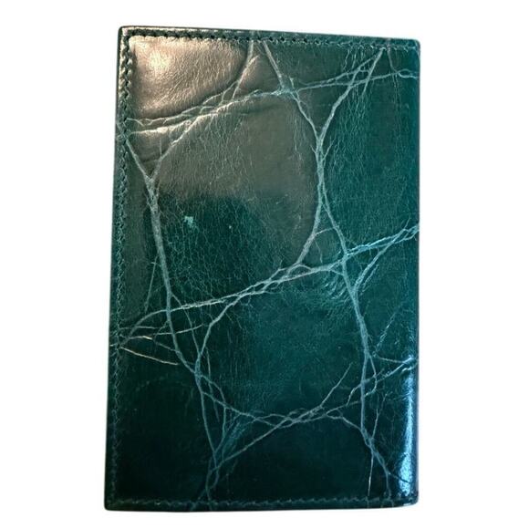 VTG NOS Furla made in Italy Small Green Crocodile  Address Book Extremely Rare - Picture 2 of 5